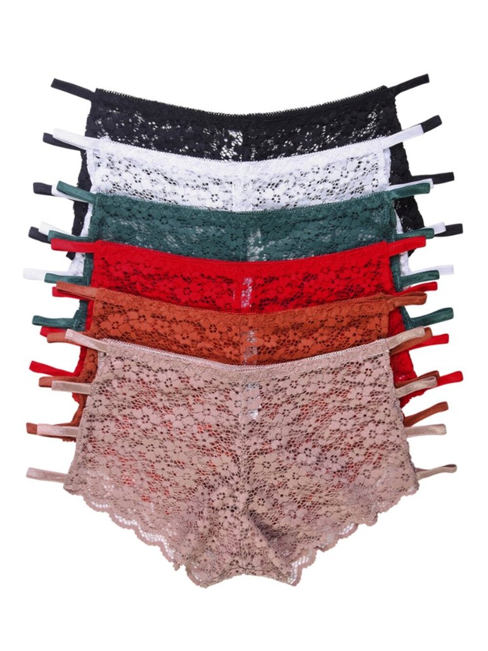 $10 SALE PACK OF 6 Women's Allover Lace Solid Hipster Panty (LP9054LH)